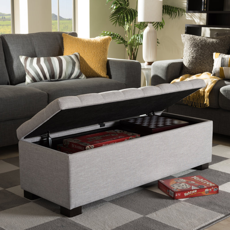 Latitude Run® Kareem Upholstered Flip Top Storage Bench & Reviews Wayfair